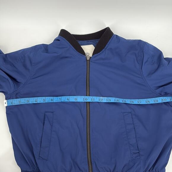 Anthropologie Hei Hei Journey Women’s Royal Blue Zip Up Jacket Bomber Size M - Picture 13 of 15